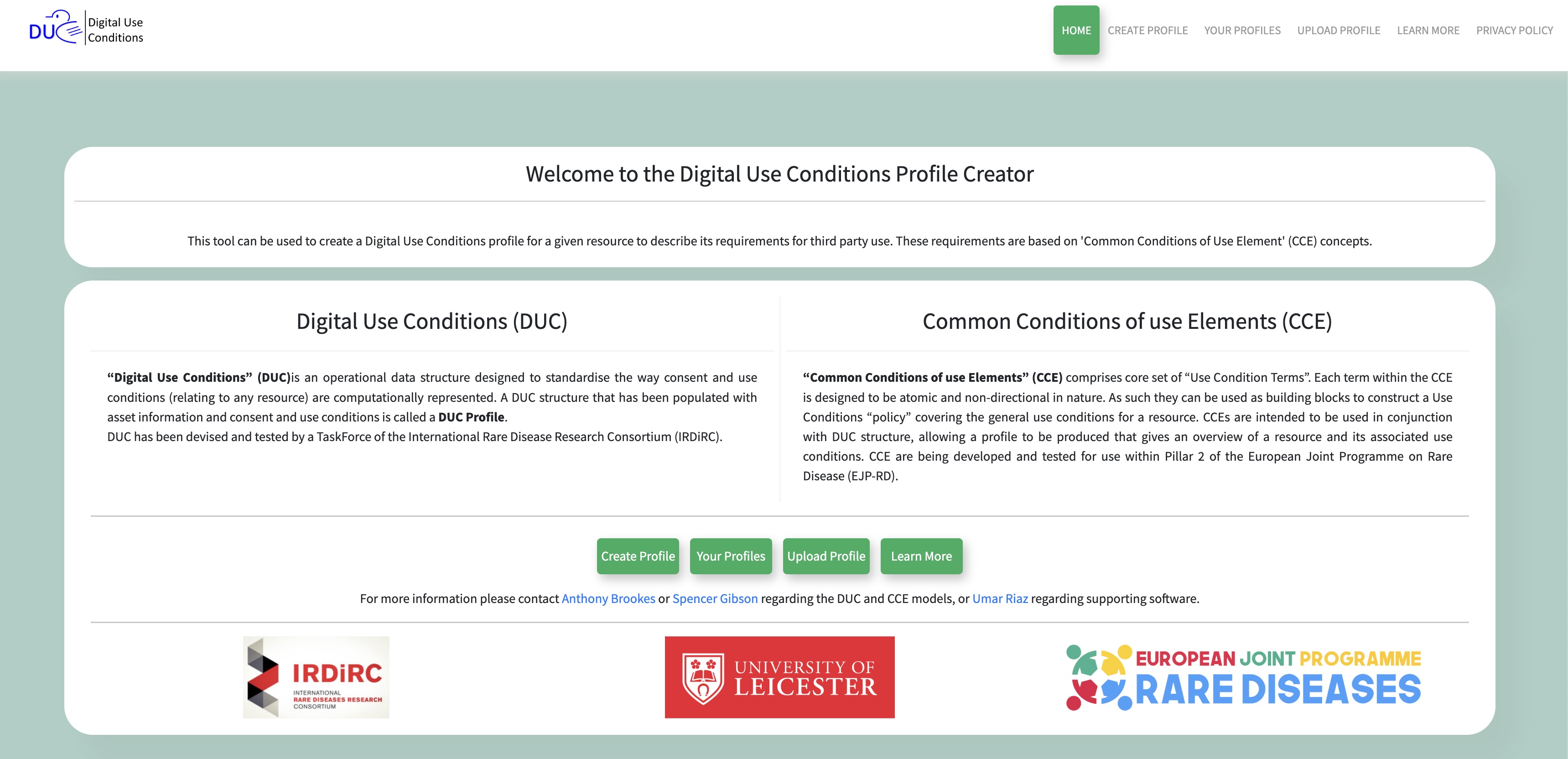 Digital Use Conditions Profile Creator